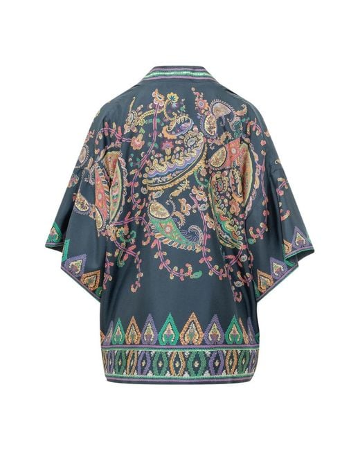 Etro Blue Kimonos