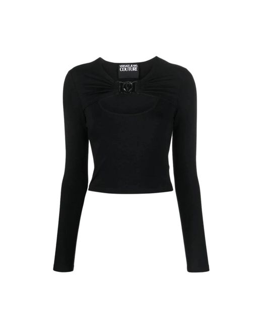 Versace Jeans Couture Black Long Sleeve T-Shirts
