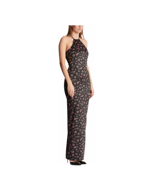 Maxi Dresses Balmain de color Black