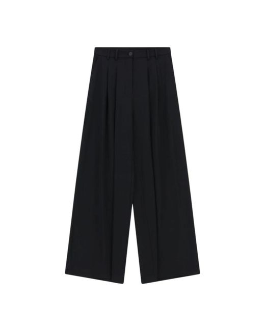 Wide Trousers Please de color Black