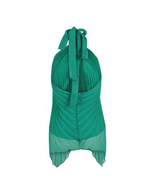 Max Mara Green Sleeveless Tops