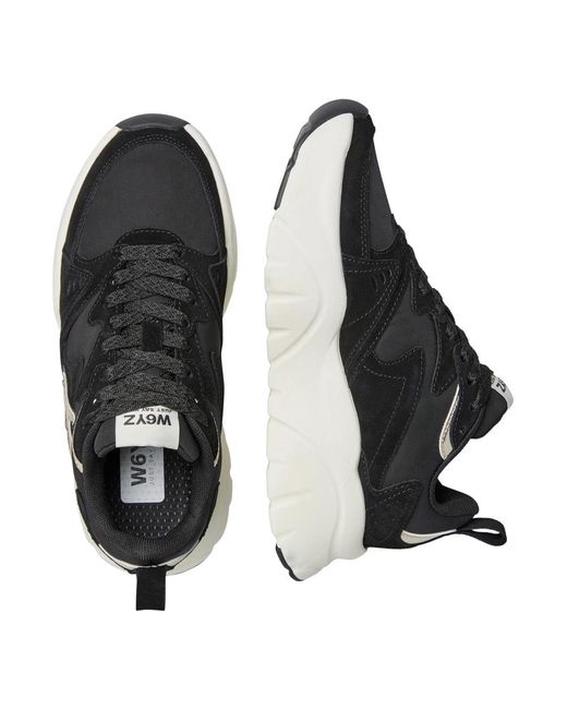 W6yz Black Sneakers