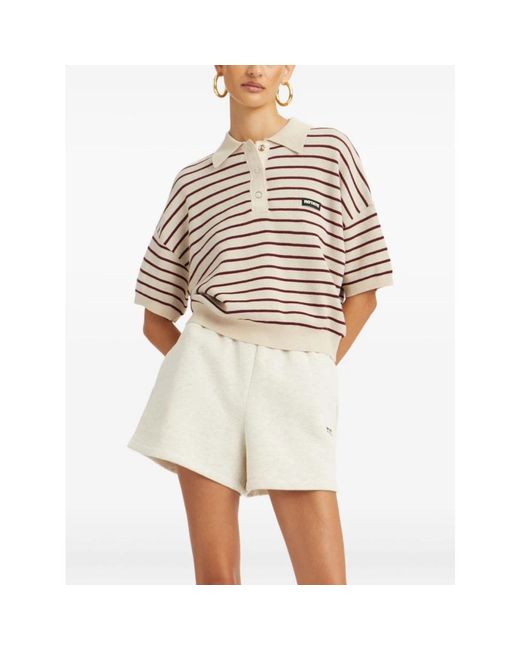 ROTATE BIRGER CHRISTENSEN Natural Polo Shirts