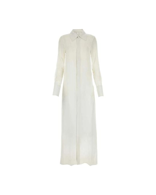 AMI White Shirt Dresses