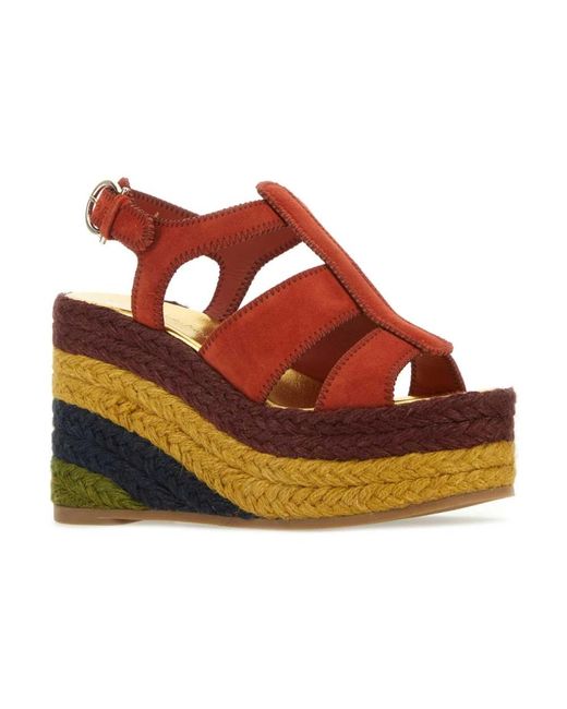 Ferragamo Brown Wedges