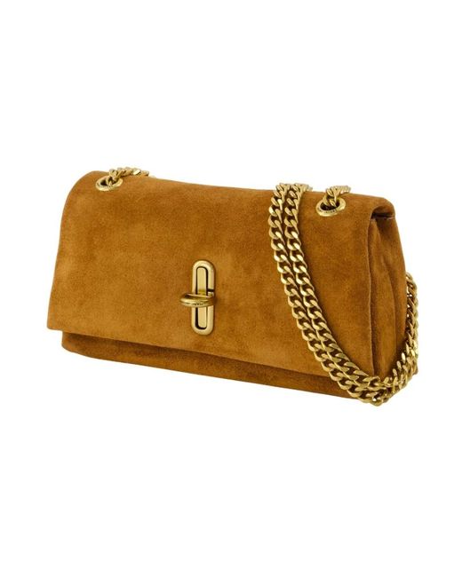 Marc Jacobs Bruin Leren Mini Crossbody Tas in het Brown