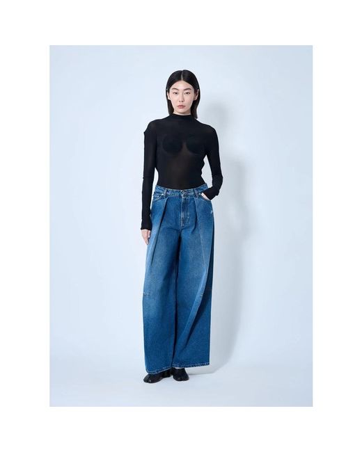Jean Paul Gaultier Blue Long Sleeve Tops