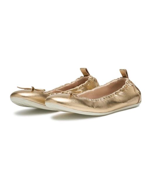 Candice Cooper Natural Ballerina Shoes