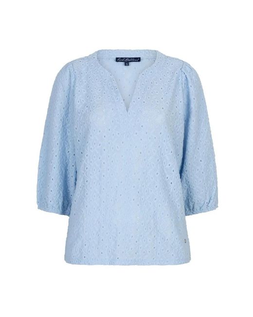 Red Button Ajour Top in het Blue