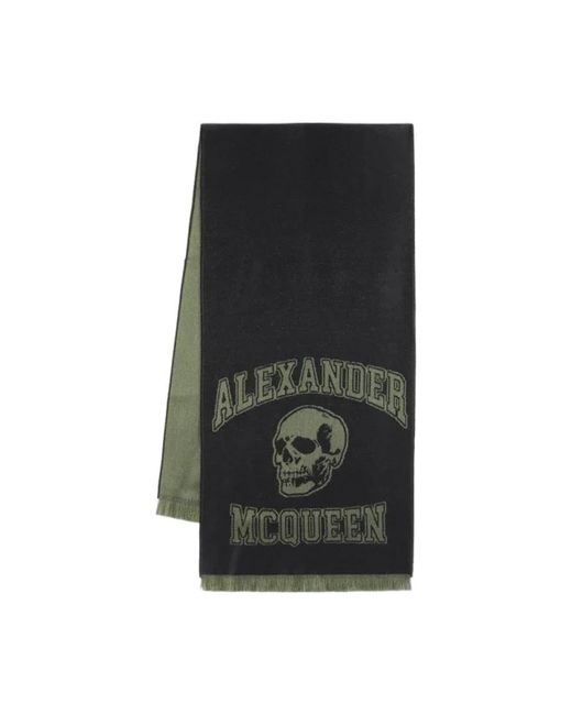 Alexander McQueen Black Winter Scarves