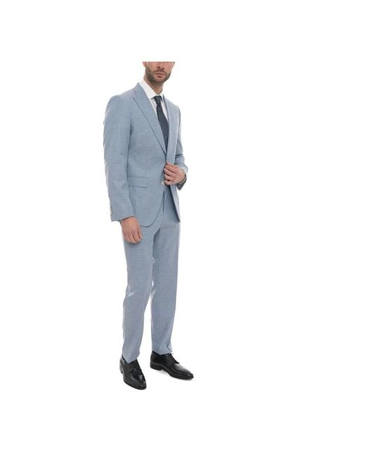 Single Breasted Suits Boss de hombre de color Blue