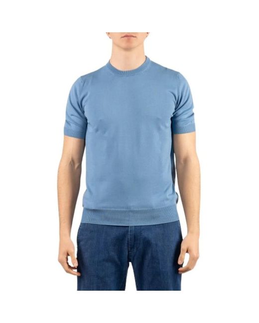 Gran Sasso Blue T-Shirts for men