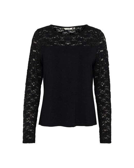 Cream Black Blouses
