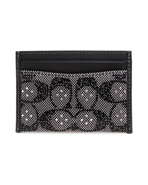 COACH Accessoires ,Grijs ,Leer Essential Card Case in het Black