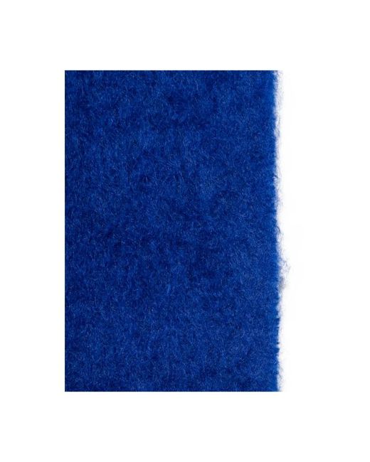 Jil Sander Blue Winter Scarves