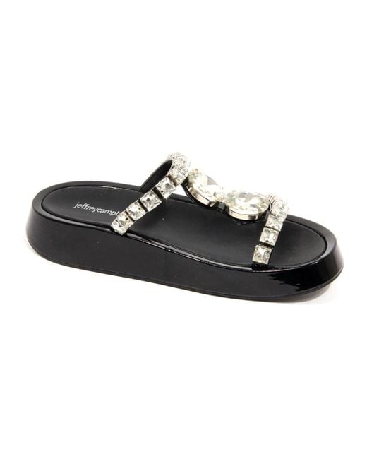 Jeffrey Campbell Black Sliders
