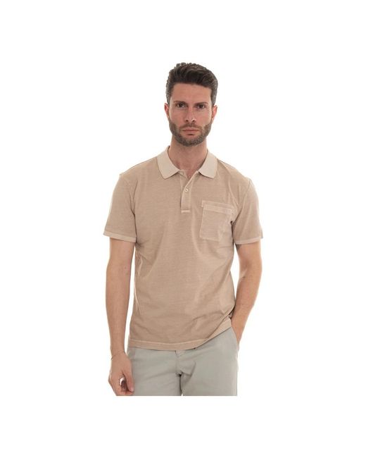 Fay Brown Polo Shirts for men