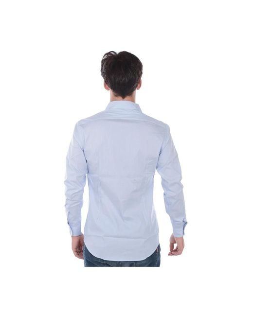 Daniele Alessandrini Blouses Hemden in het Blue voor heren