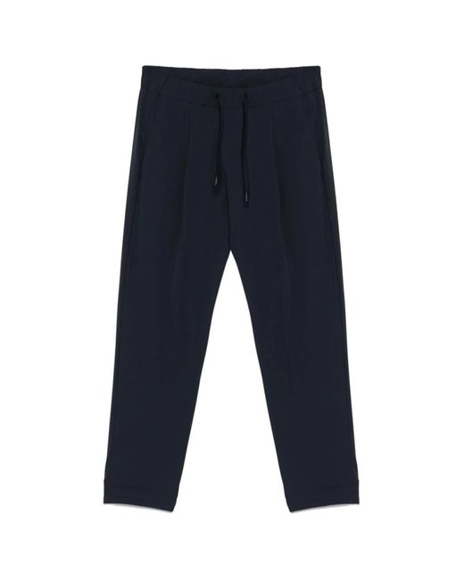 Herno Blue Straight Trousers