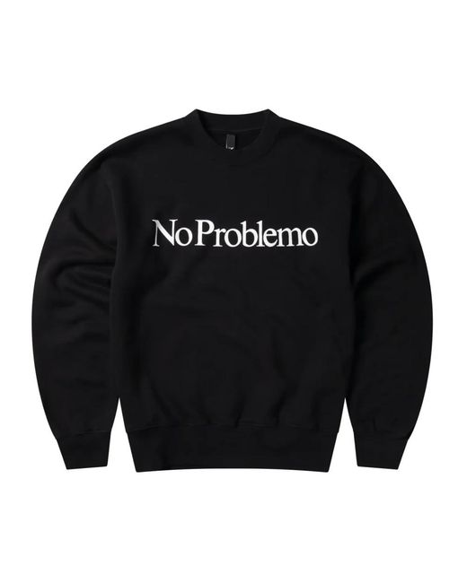 No Problemo Black Sweatshirts for men