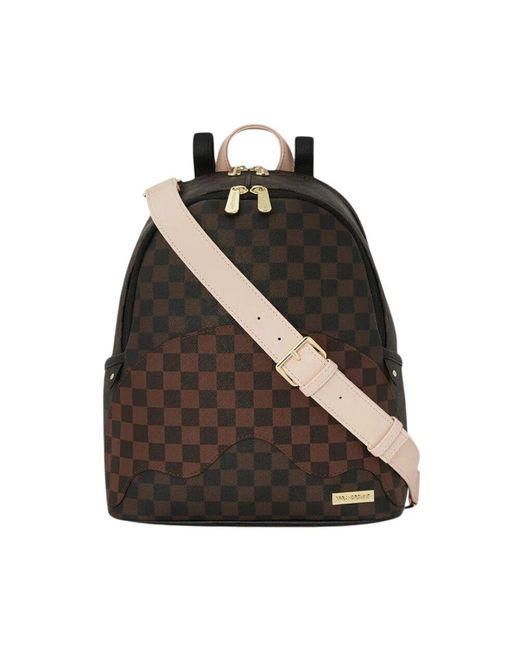 Sprayground Brown Mini Savage Rucksack Mit Frontfächern