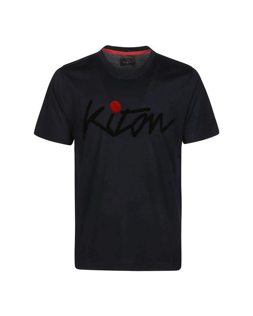 Kiton T-shirts in Black für Herren