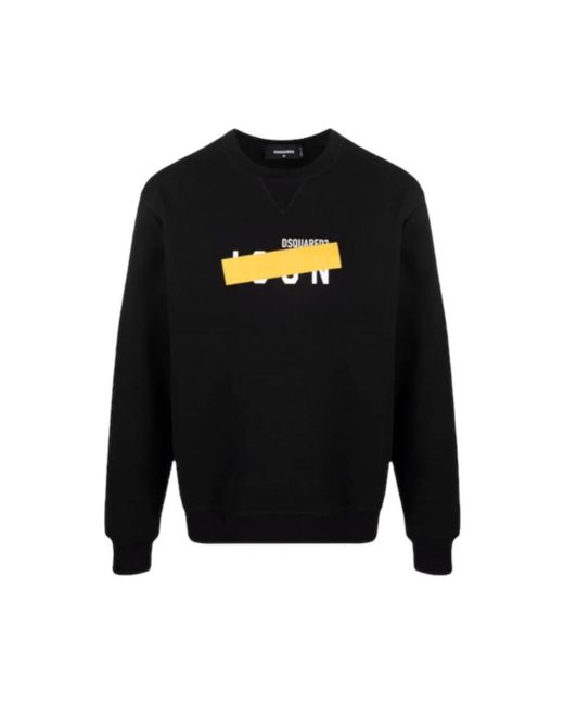 DSquared² Black Sweatshirts for men