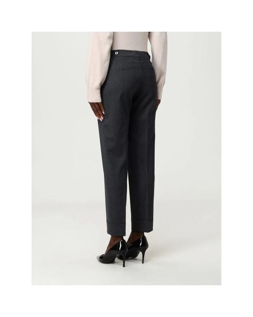 Slim-Fit Trousers di PT01 in Black