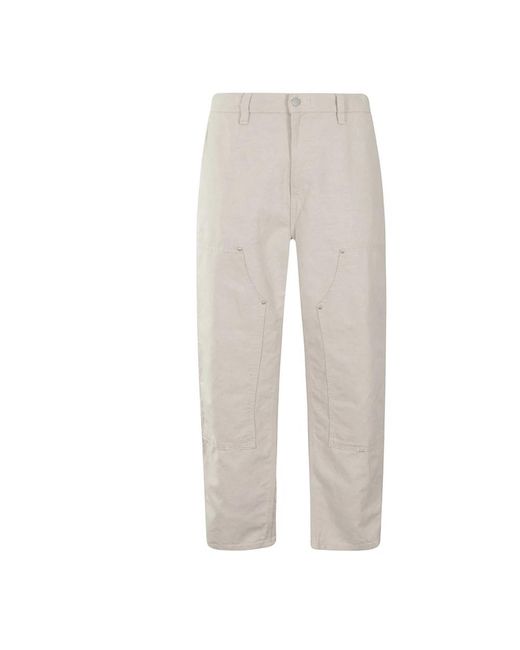 Carhartt Gray Straight Trousers for men