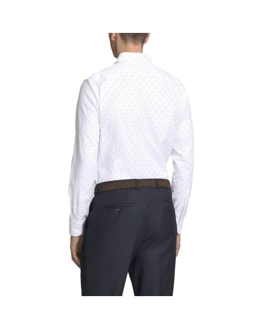 Boss White Formal Shirts for men