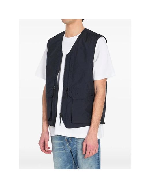Stone Island Blue Vests for men