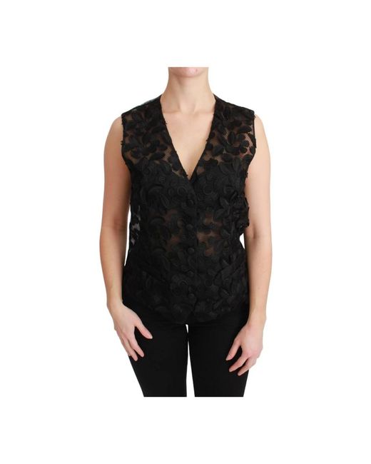 Dolce & Gabbana Black Waistcoats