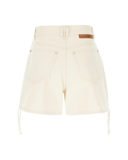 Stella McCartney Natural Denim Shorts