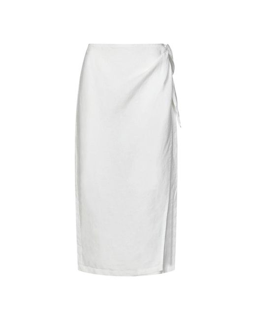Polo Ralph Lauren White Midi Skirts