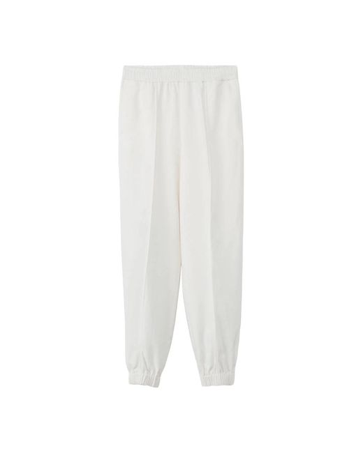 Trousers > sweatpants Fabiana Filippi en coloris White