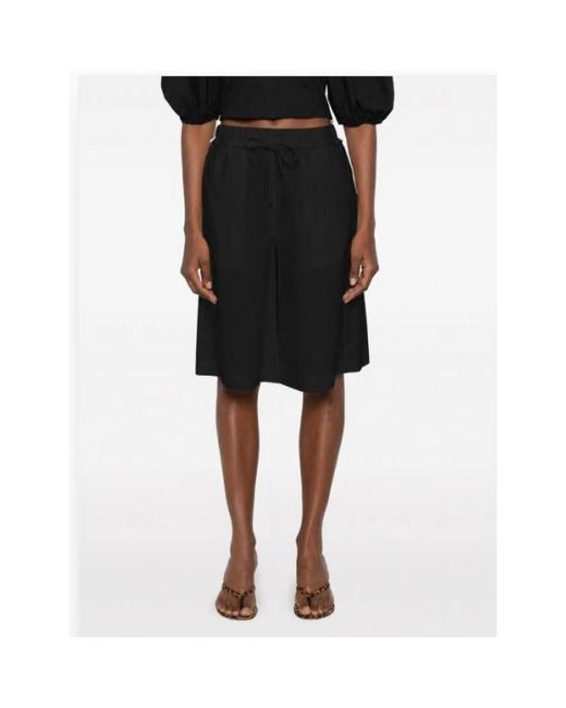 Pinko Black Long Shorts