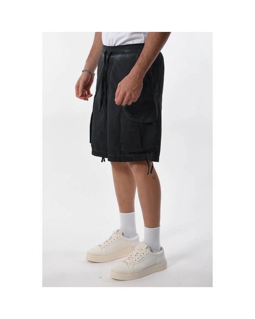 A PAPER KID Black Casual Shorts for men