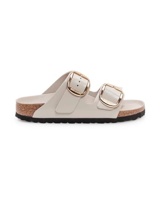 Birkenstock White Sliders
