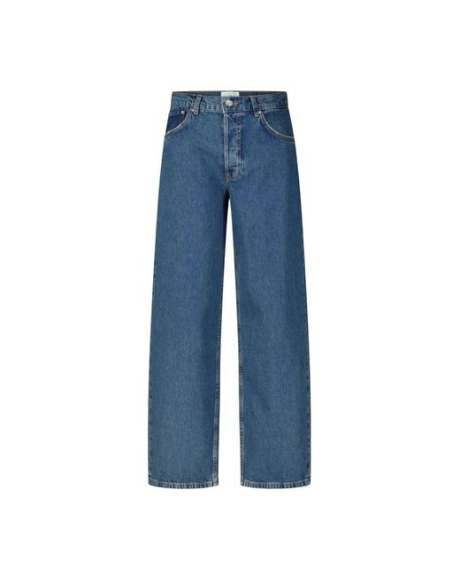 Anine Bing Straight Jeans in het Blue