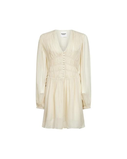 Isabel Marant Natural Short Dresses