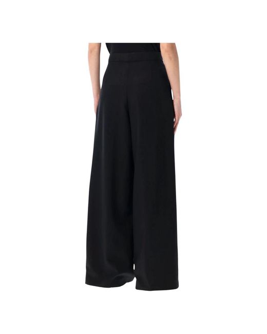 Dries Van Noten Black Wide Trousers