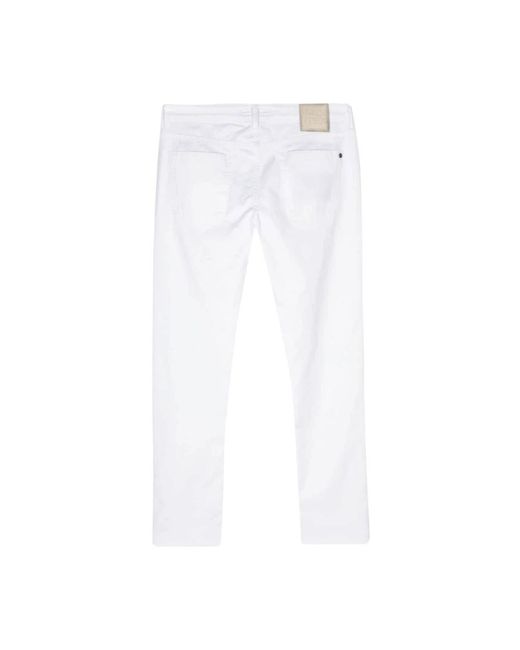 Incotex White Slim-Fit Jeans for men