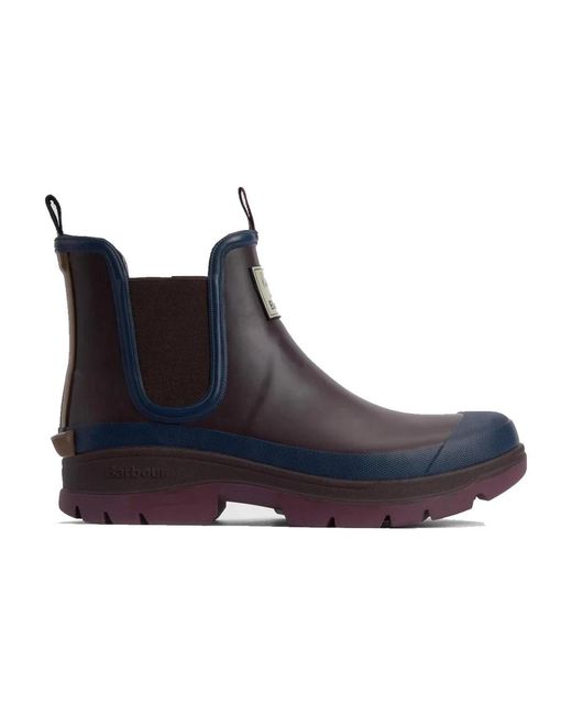 Barbour Blue Chelsea Boots