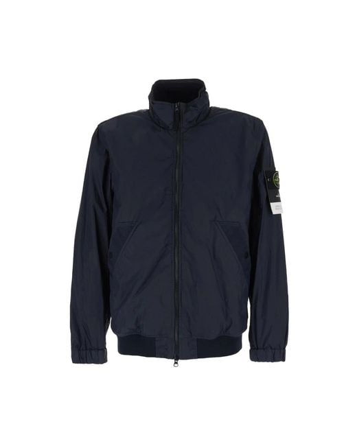 Stone Island Blue Light Jackets for men