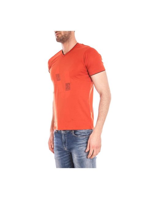 Armani Jeans Red T-Shirts for men