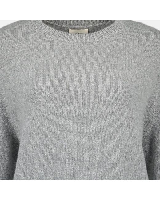 Khaite Gray Round-Neck Knitwear