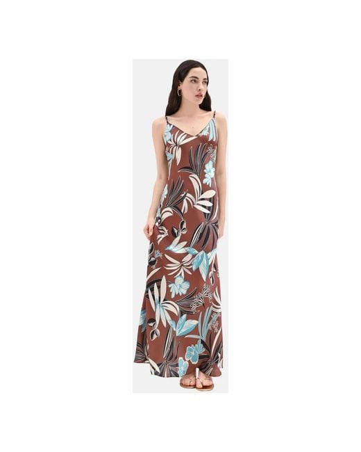Rinascimento Brown Maxi Dresses