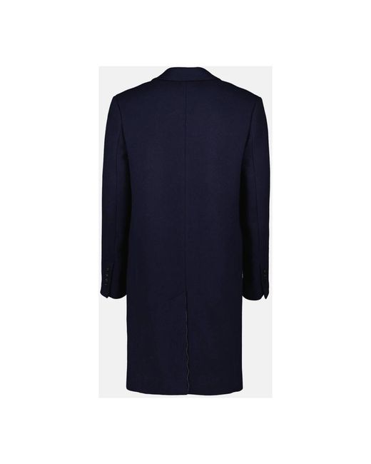 AMI Blue Single-Breasted Coats for men