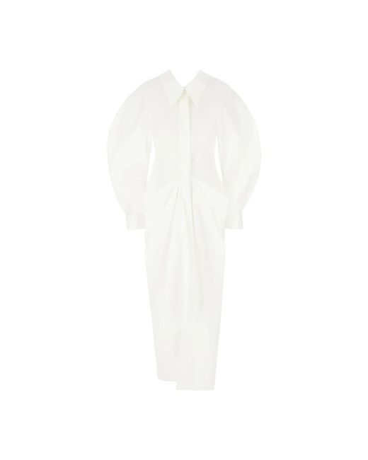 Givenchy Lange Overhemdjurk Met Split in het White