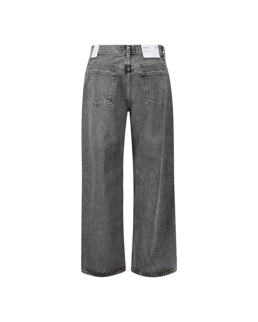 Wide Jeans Agolde de color Gray